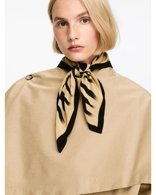 ARKET Natural Printed Silk Scarf