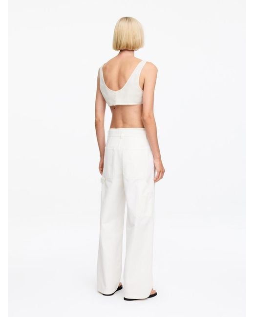 ARKET White And Laila Gohar Bralet Top