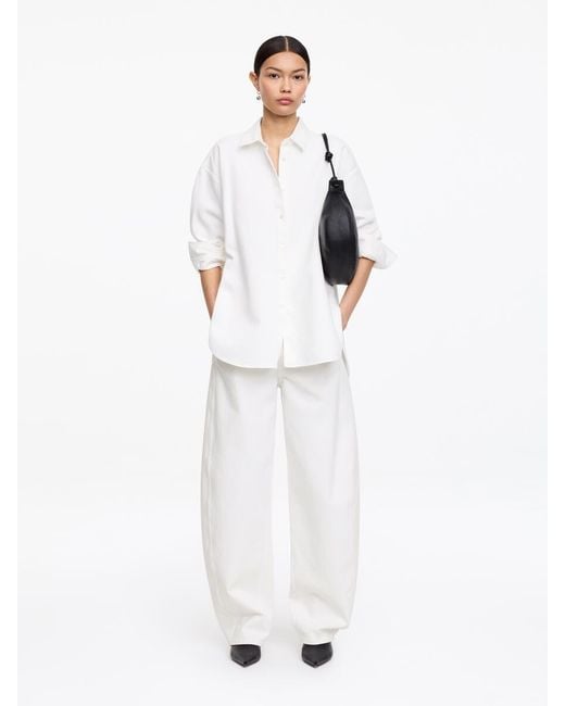 ARKET White Barrel-Leg Jeans