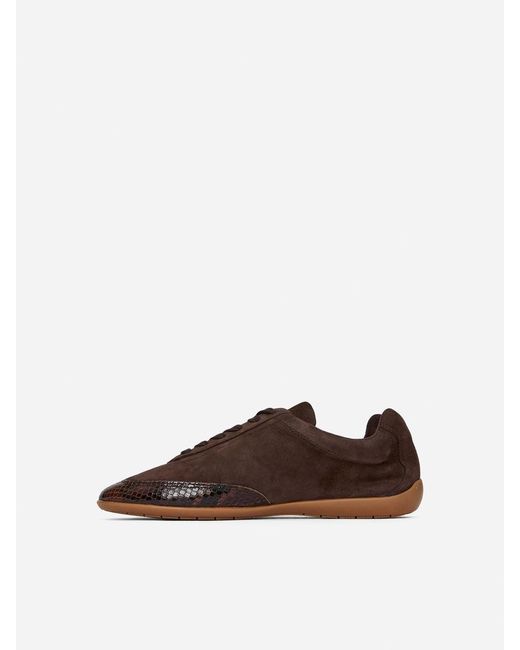 ARKET Black Suede Trainers