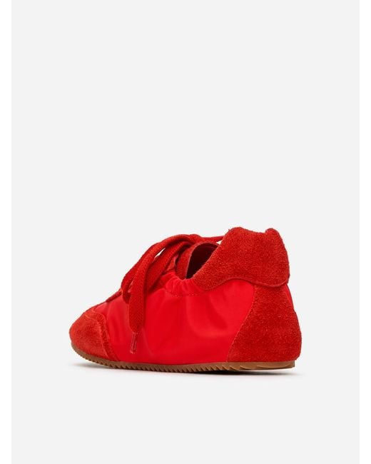 ARKET White Suede Nylon Trainers