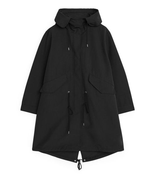 oversized fishtail parka