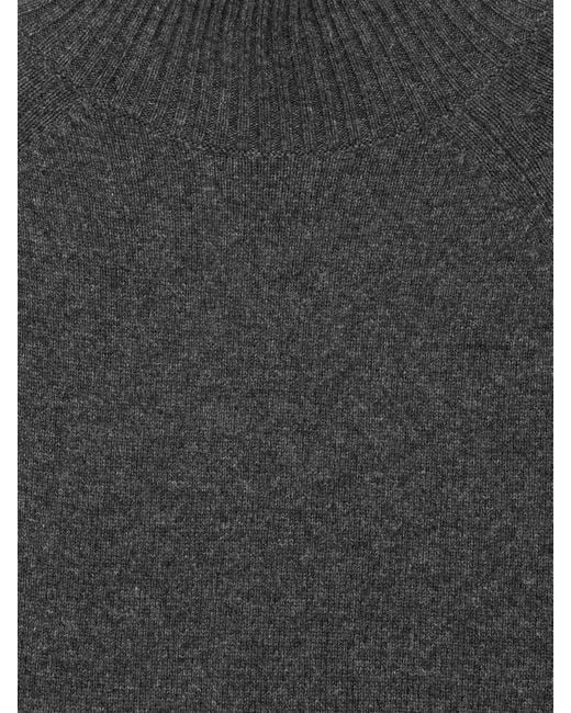 ARKET Black Roll-Neck Wool Jumper