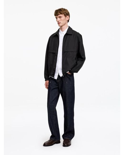 ARKET Blue Nylon Windbreaker for men