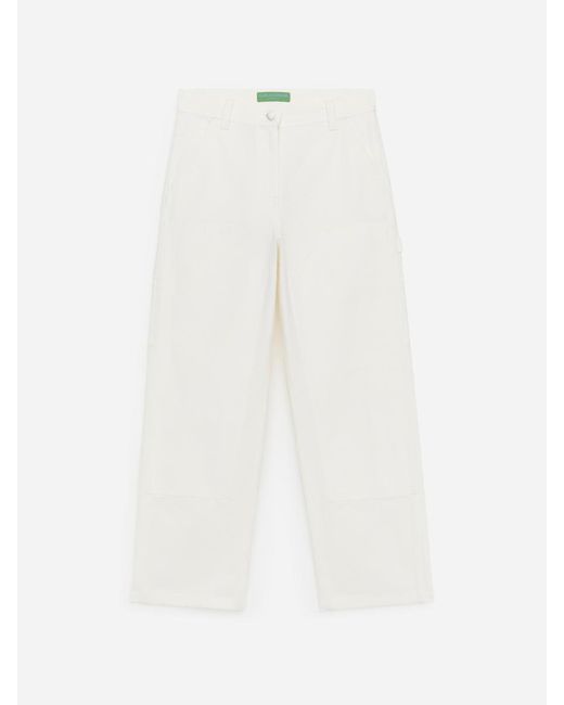 ARKET White And Laila Gohar Work Trousers