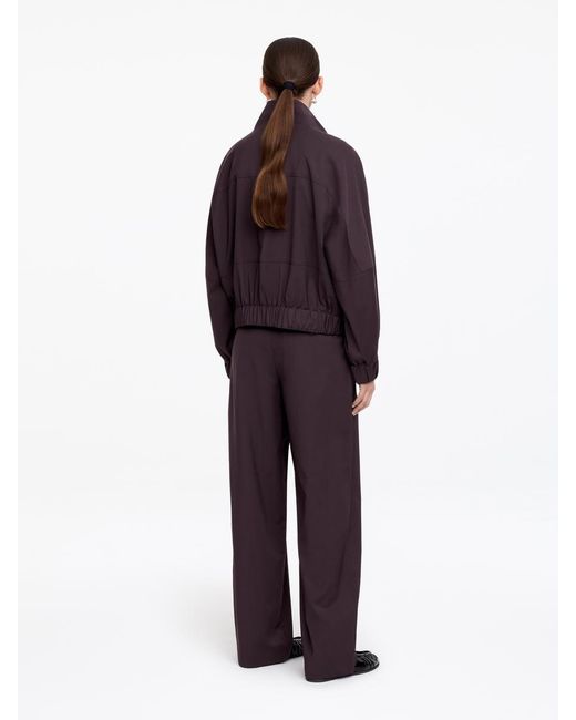 ARKET Purple Wide Tailored Trousers