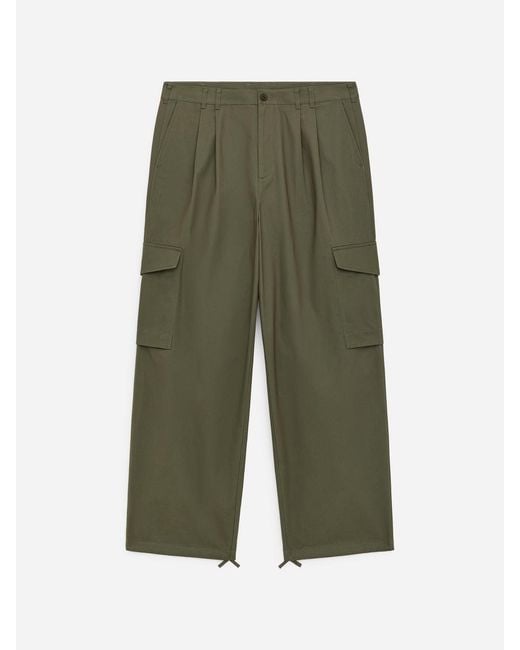 ARKET Green Loose-Fit Cargo Trousers for men