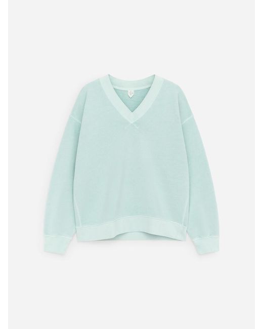 ARKET Blue V-Neck Sweatshirt