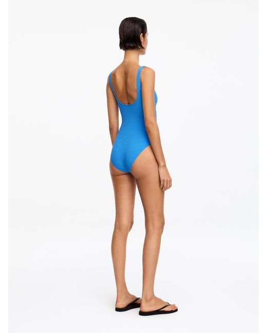 ARKET Blue Structured Swimsuit