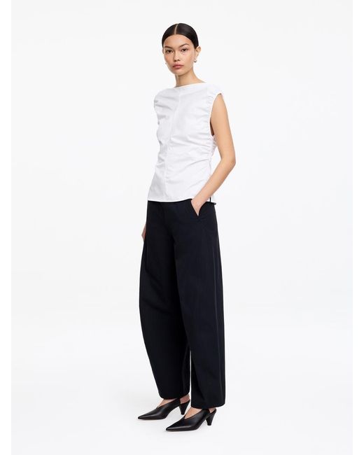 ARKET White Boat-Neck Top