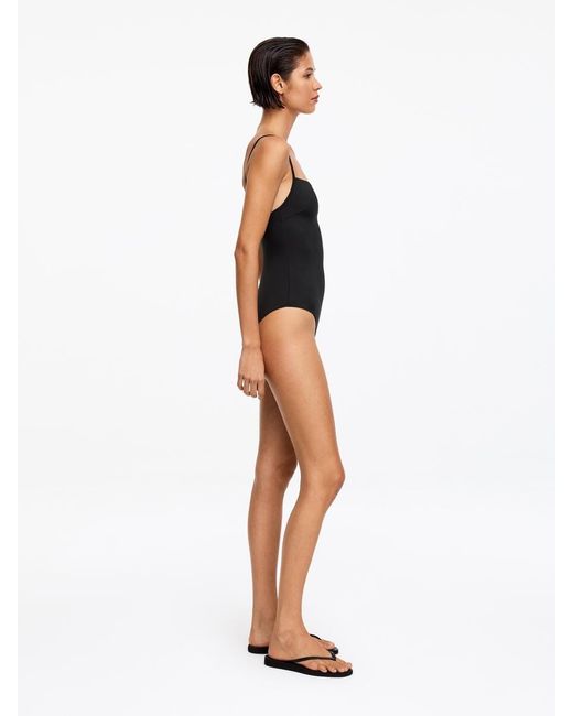 ARKET White Square-Neck Swimsuit