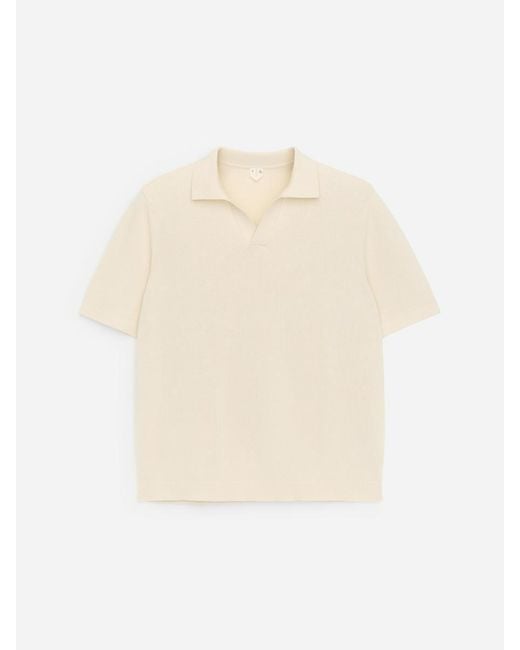 ARKET White Textured Polo Shirt for men