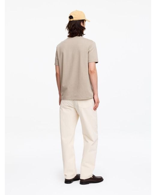 ARKET Natural Interlock Regular T-Shirt for men