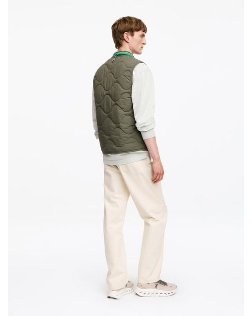 ARKET Green 2-In-1 Quilted Liner Vest for men