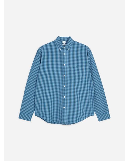 ARKET Blue Relaxed Cotton Shirt for men