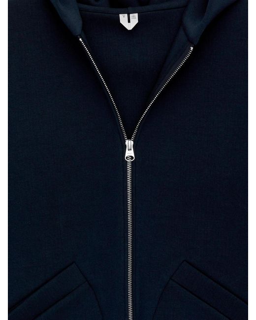 ARKET Blue Scuba Zip Hoodie for men