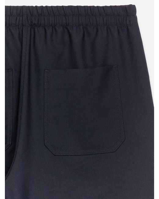 ARKET Blue Relaxed Wool Blend Trousers for men