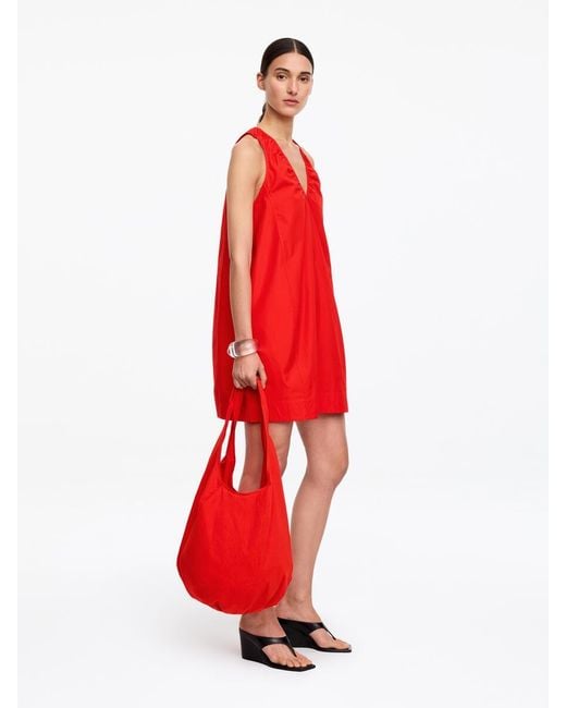 ARKET Gathered V-Neck Dress