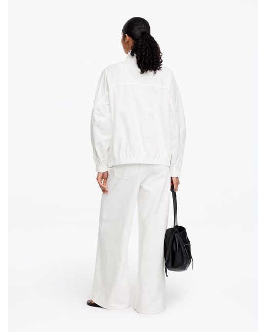 ARKET White Utility Drawstring Jacket