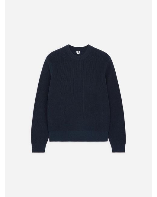 ARKET Blue Cotton Crew Neck Jumper for men