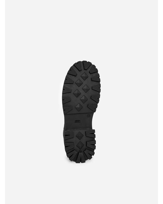 ARKET Black Chunky Stiefelette Aus Leder