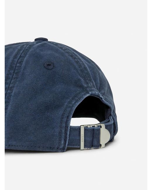 ARKET Blue Washed Cotton Cap for men