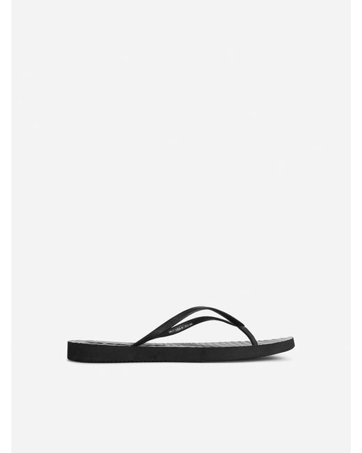 ARKET Black Sleepers Tapered Flip Flops