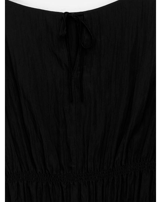 ARKET Black Gesmoktes Oberteil