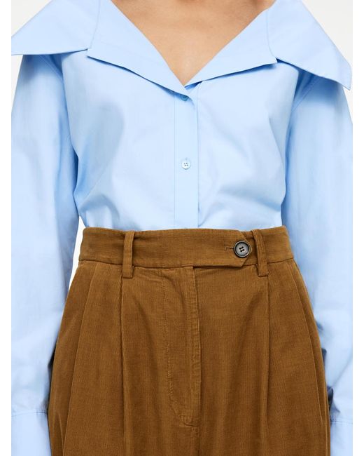ARKET Yellow Cordhose Mit Hohem Bund