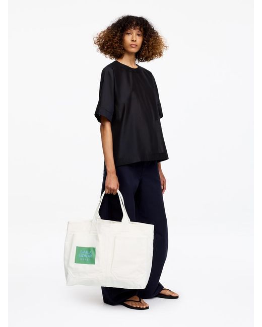 ARKET White And Laila Gohar Work Tote