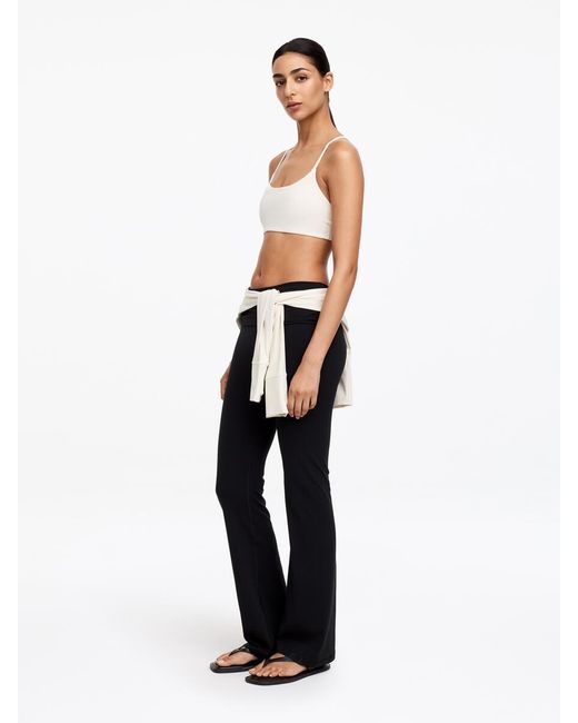 ARKET White Soft Stretch Sports Bra
