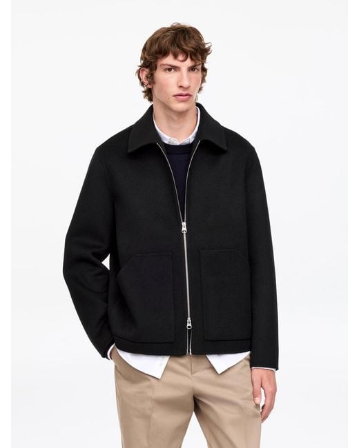 ARKET Black Double-Face Wool Blend Jacket for men