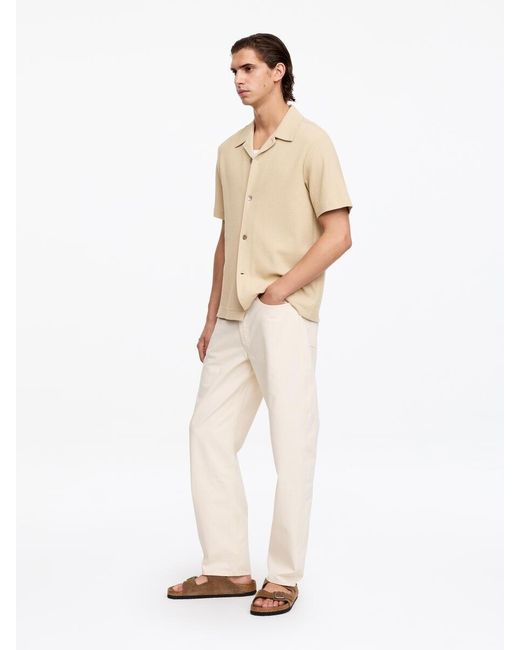 ARKET Natural Waffle Jersey Shirt for men