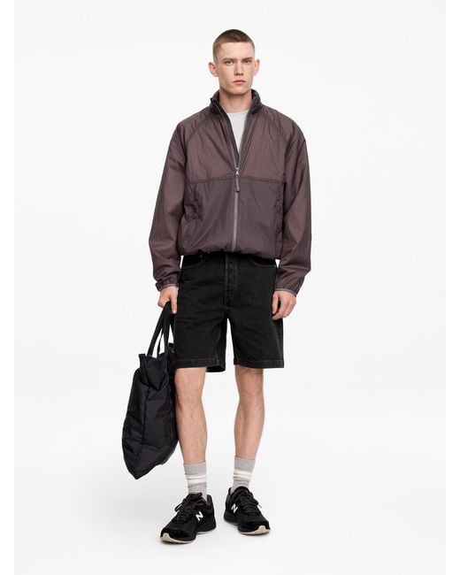 ARKET Black Relaxed Denim Shorts for men