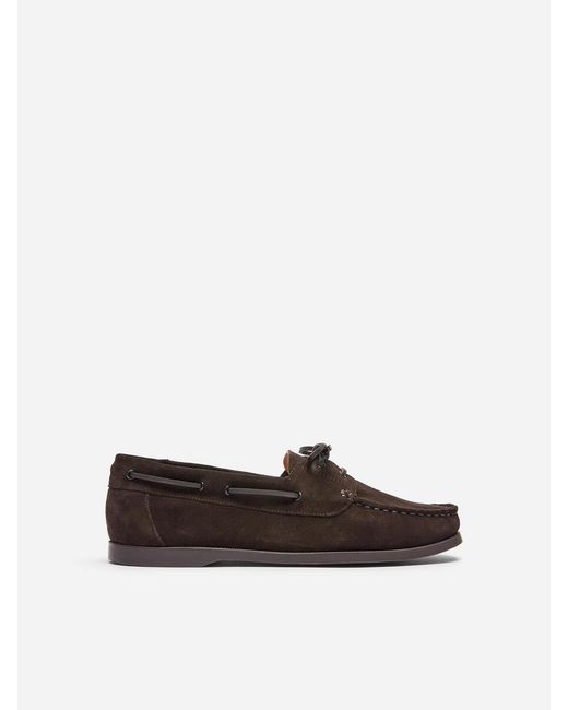 ARKET Blue Suede Boat Shoes for men