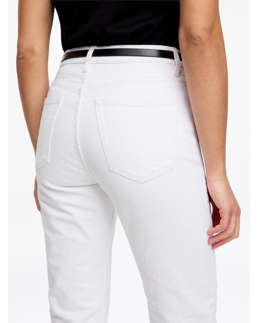 ARKET White Jade Cropped Slim Jeans