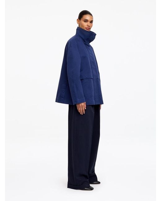 ARKET Blue Cotton Workwear Jacket
