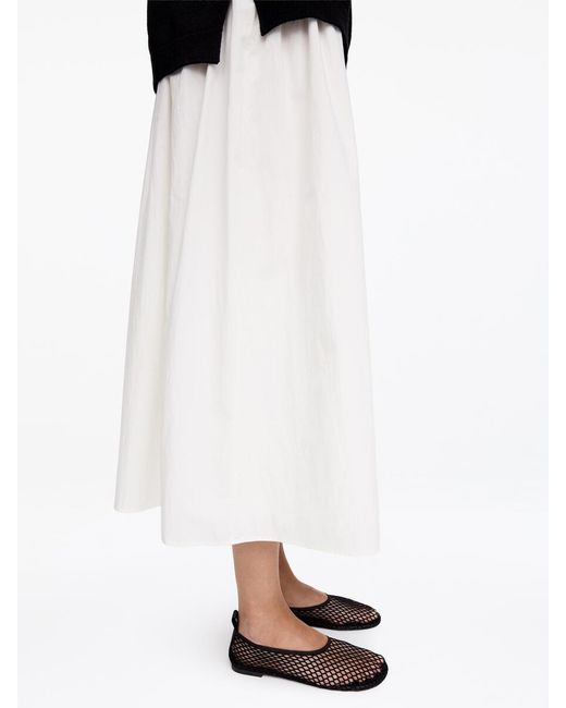 ARKET White Mesh Ballerina Flats