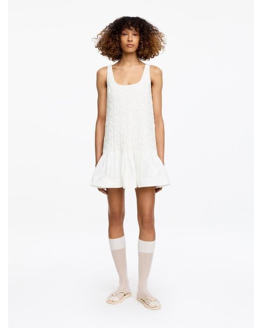 ARKET White And Laila Gohar Pleated Dress
