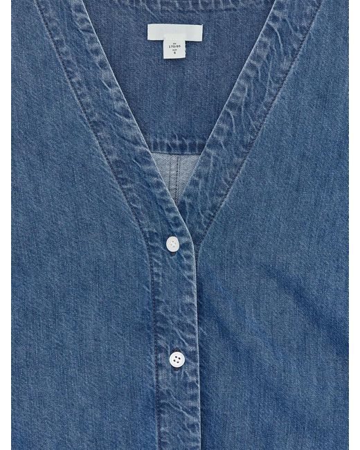 ARKET Blue Denim Blouse