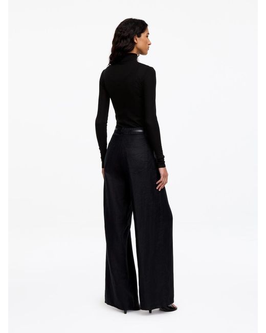 ARKET Black Roll-Neck Wool Top