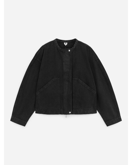 ARKET Black Cotton Jacket