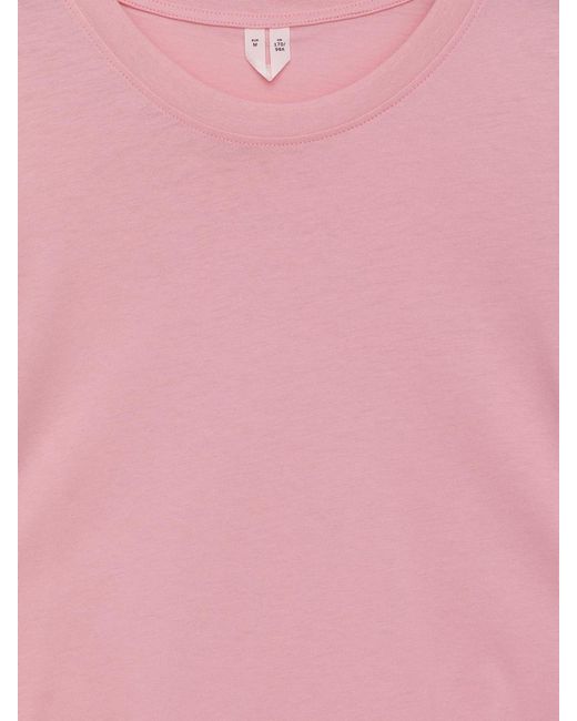 ARKET Pink Signature Long-Sleeve T-Shirt