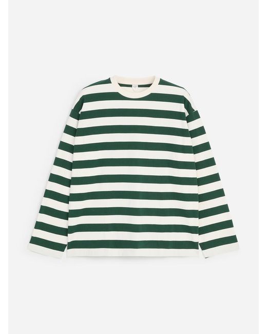 ARKET Green Relaxed Long-Sleeve T-Shirt for men