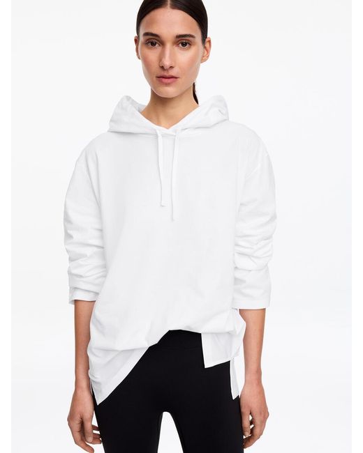 ARKET White Hooded Sweatshirt