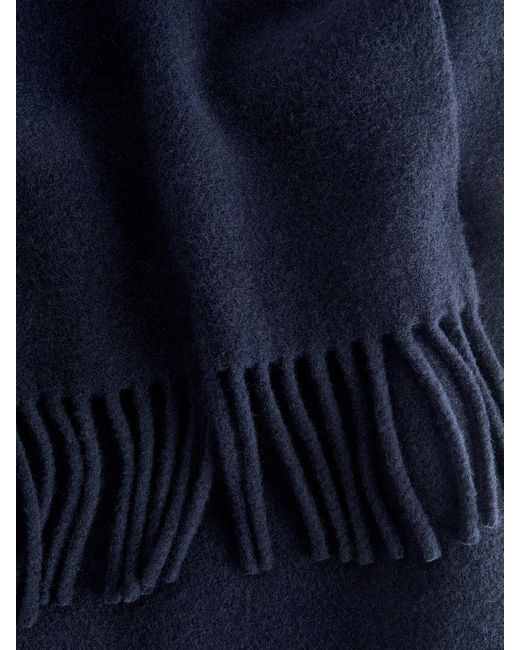 ARKET Blue Wool Scarf