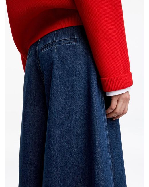 ARKET Blue Denim Culotte Trousers
