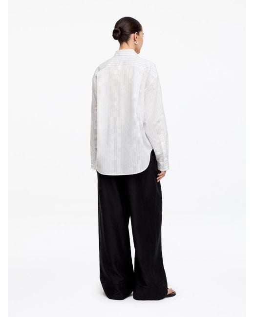 ARKET White Cotton-Silk Shirt