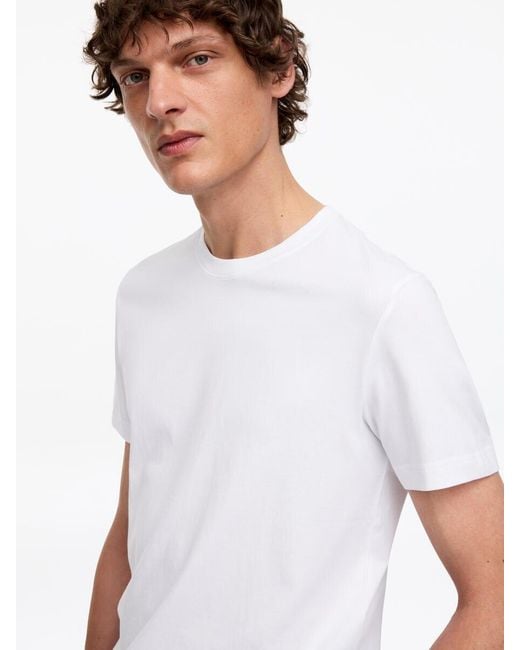 ARKET White 170 Gsm Regular T-Shirt for men