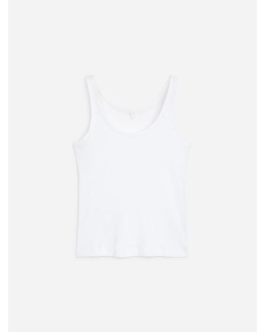 ARKET White Rib Tank Top
